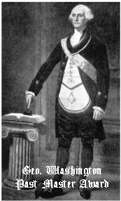 Geo. Washington Past Master Award