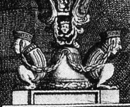 Foot of the ornamental vase